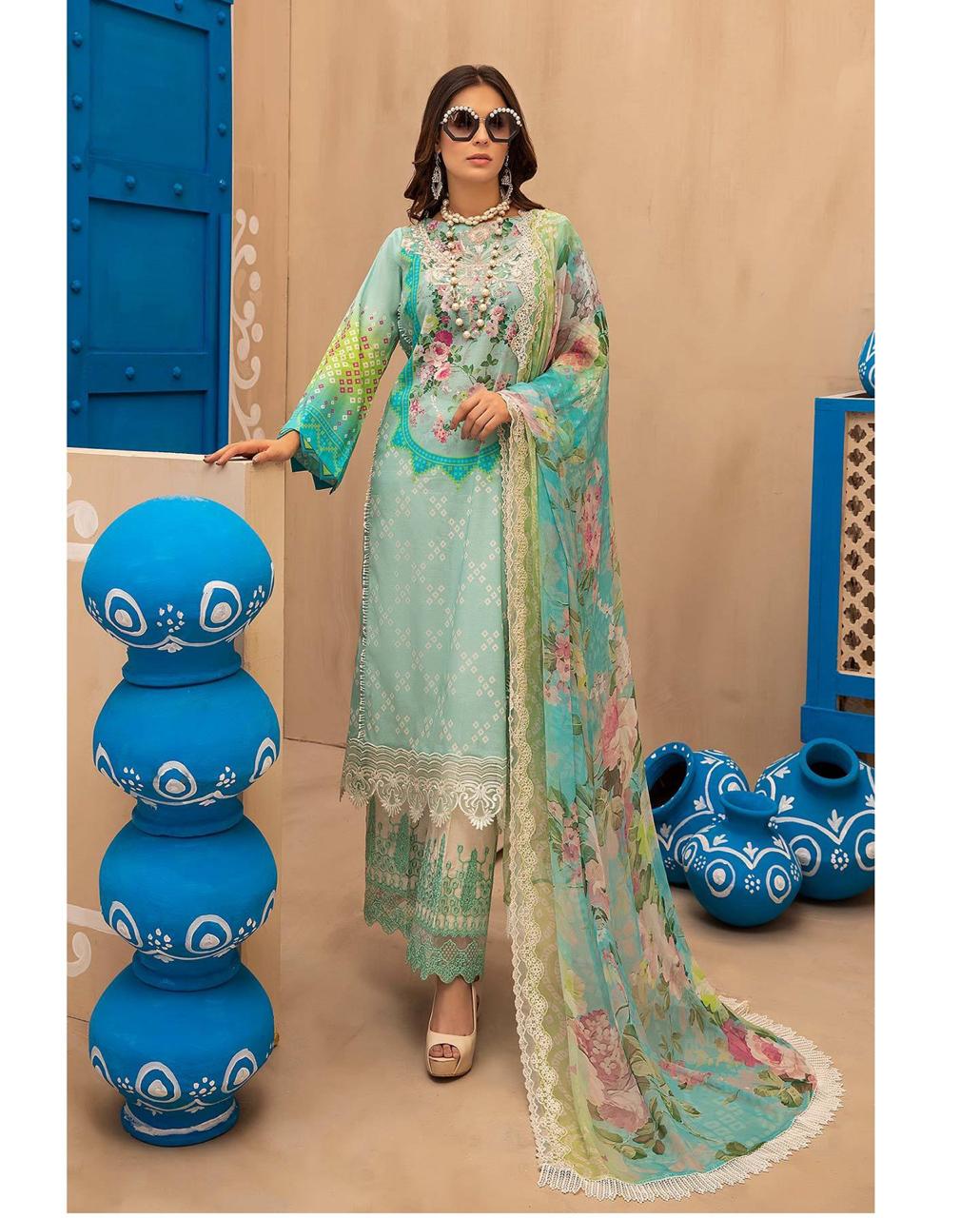 CHARIZMA EID COLLECTION LAWN PRINTED DRESS 3 PIECE UNSTITCHED