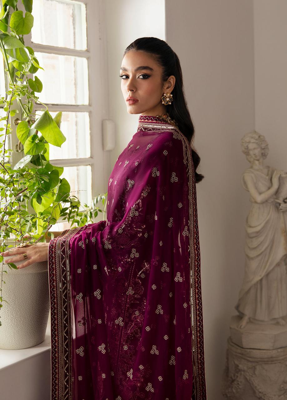 GULAAL SOFT CHIFFON EMBROIDERY COLLECTION UNSTITCHED 3 PIECE