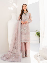 GULAL SOFT ORGANZA HEAVILY EMBROIDERY DRESS 3 PIECE UNSTITCHED