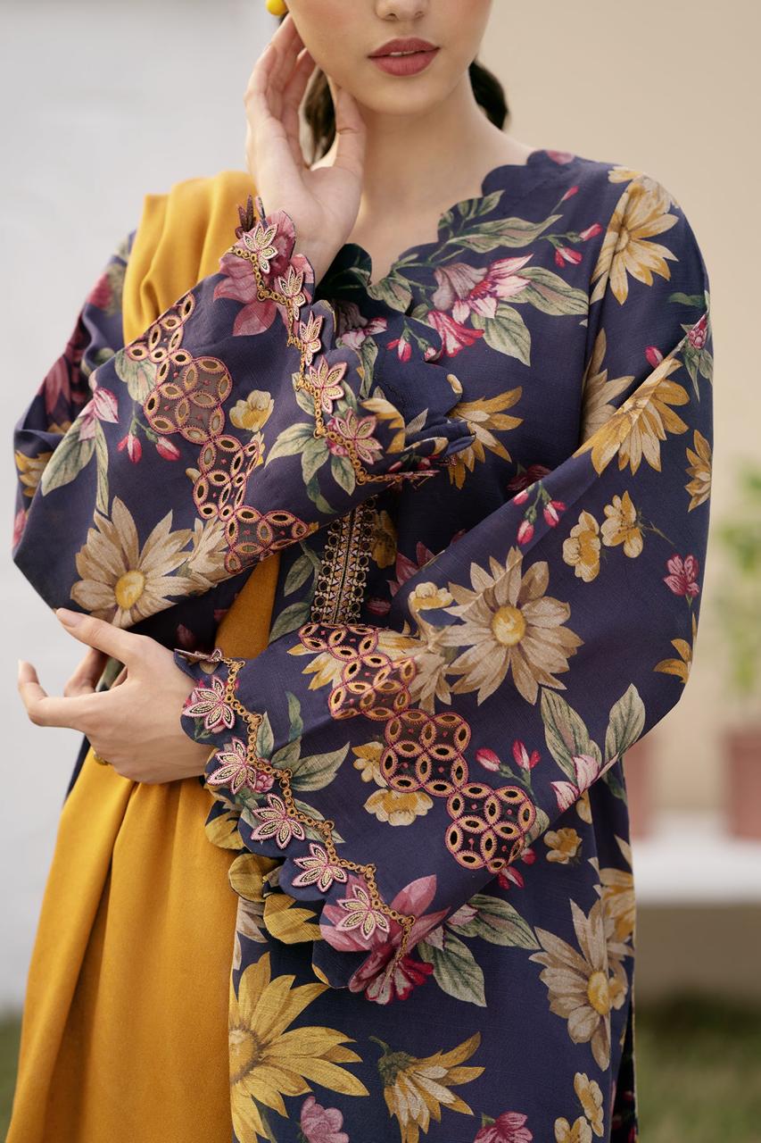 BAROOQUE EID COLLECTION LAWN PRINTED DRESS 3 PIECE UNSTITCHED