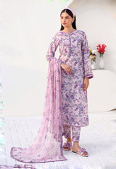 FARASHA LAWN PRINTED EMBROIDERY DRESS 3 PIECE UNSTITCHED