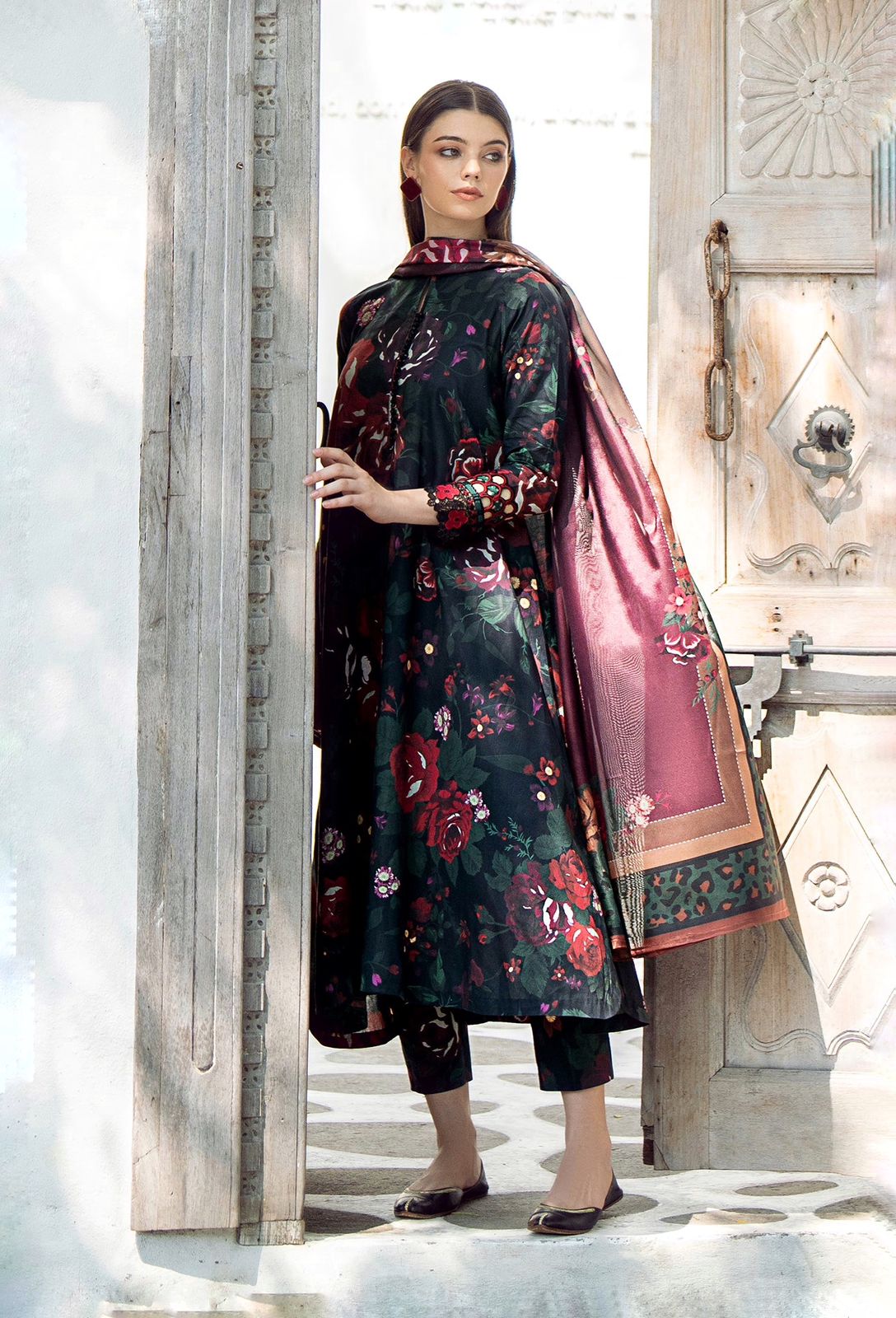 BAROOQUE EID COLLECTION LAWN PRINTED DRESS 3 PIECE UNSTITCHED