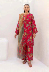 ASIFA NABEEL LAWN PRINTED EMBROIDERY DRESS 3 PIECE UNSTITCHED