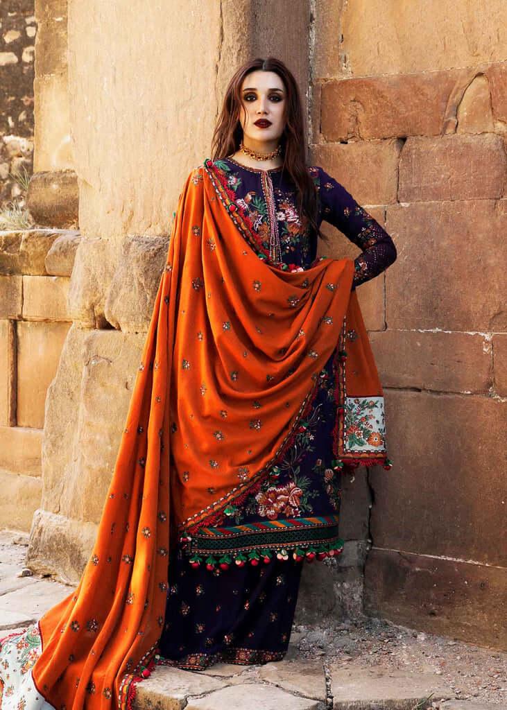 ZARA SHAHJAHAN DHANAK EMBROIDERY DRESS 3 PIECE