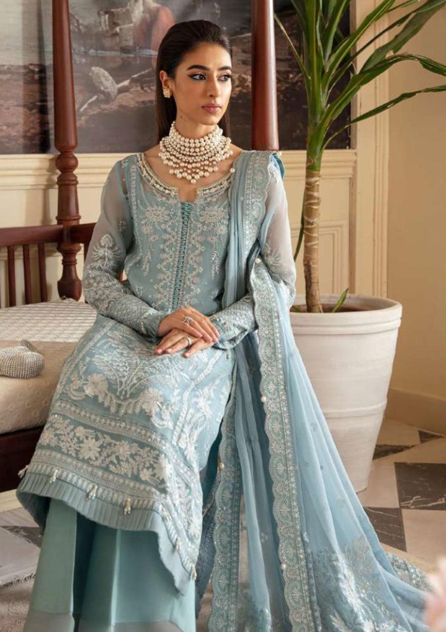 GULAAL SOFT CHIFFON EMBROIDERY COLLECTION UNSTITCHED 3 PIECE