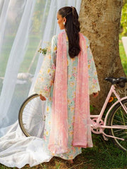 ASIFA NABEEL LAWN PRINTED EMBROIDERY DRESS 3 PIECE UNSTITCHED