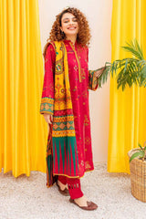 KAYSERIA EID COLLECTION LAWN EMBROIDERY DRESS 3 PIECE UNSTITCHED