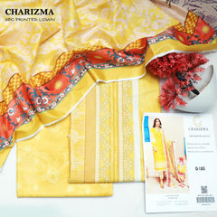 CHARIZMA EID COLLECTION DIGITAL LAWN PRINT DRESS 3 PIECE UNSTITCHED