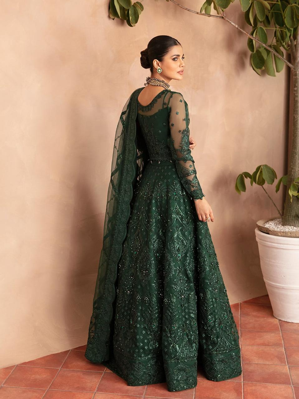 GULAAL NET EMBROIDERY FORMAL COLLECTION UNSTITCHED 3 PIECE